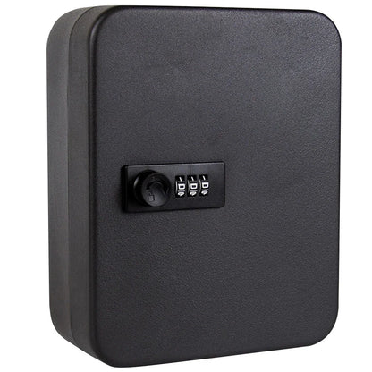 Wall-Mounted Key Cabinet with Lock & Code – 20 Key Organizer & Locking Key Holder Box
