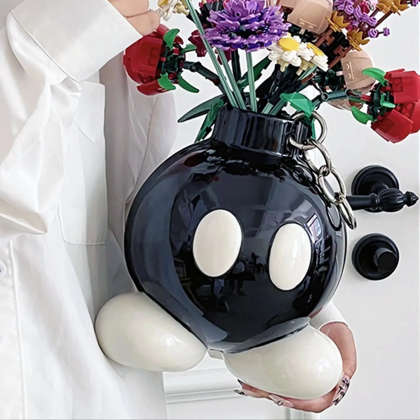 Original High-Style Ceramic Boom Vase – Ins-Style Home Decoration for Living Room, Corridor, Entrance & Balcony