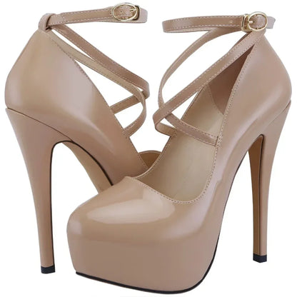 Women’s Platform Stiletto Pumps – Sexy Slingback High Heels for Party, Wedding & Banquet
