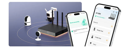 IMOU 10/18CH Wireless NVR – Dual-Band 2.4/5GHz Wi-Fi Network Security System, Metal Shell