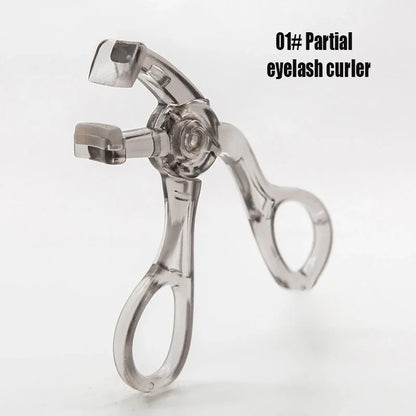 Dual-Type Eyelash Curler with Comb – Wide & Partial Clip, Waterproof, Long-Lasting Natural Curl, Unisex