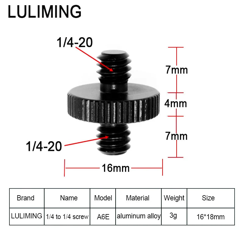 1/4 to 3/8 Inch Camera Screw Adapter - 5/8-27 Microphone Thread Converter for Tripod Ball Head Photography Accessories
