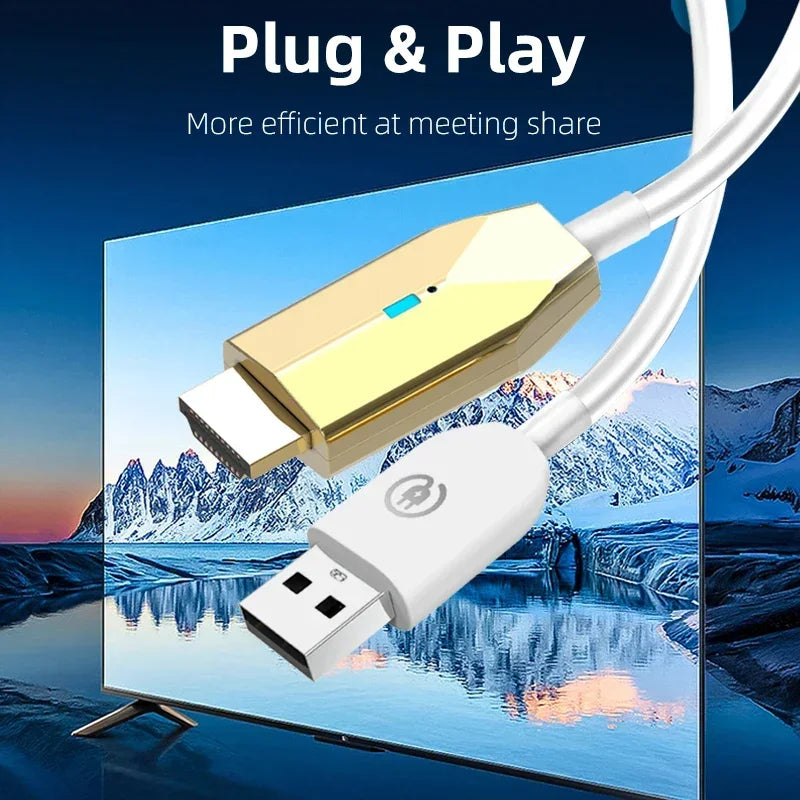 5.8G 1080P Wireless HDMI Video & Audio Transmitter Receiver – 30M Extender Display Adapter for TV Box, Monitor, Projector & PC