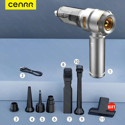CENRR 998000PA Wireless Car Vacuum Cleaner – Powerful Portable Handheld Auto Cleaning Tool & Car Accessory