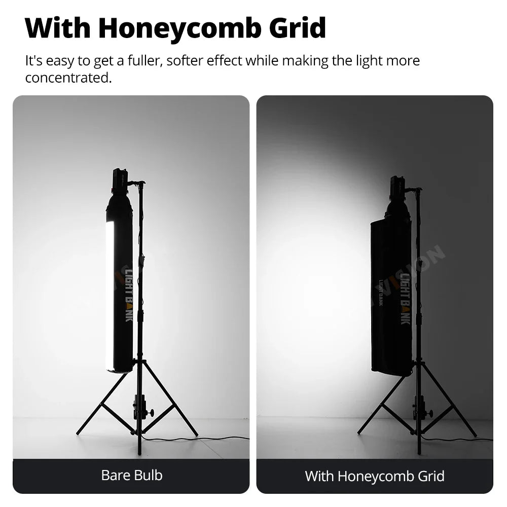 Flynoodle Air Tube Inflatable Softbox - Video Light Diffuser for Aputure, Nanlite, Godox, ZHIYUN & COLBOR