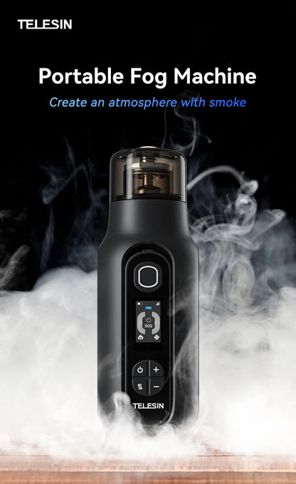TELESIN Portable Smoke Machine – Remote-Controlled Fogger for Photography, Video Shoot Smoke Effect