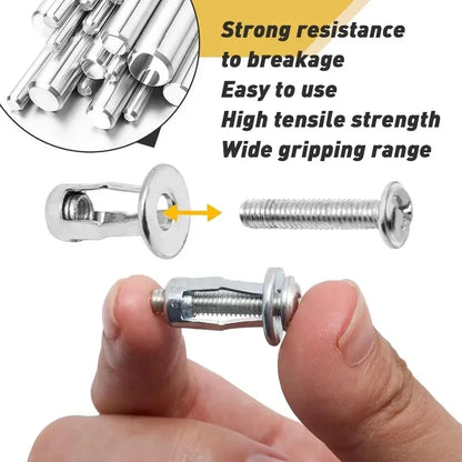 Petal Screw Jack Nuts & Expansion Plugs – Curtain Clamp, Rivet Lock Bolt, and Wall Fasteners