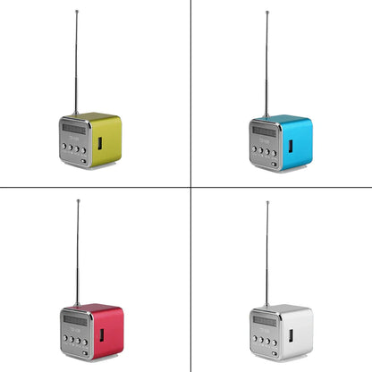 TD-V26 Portable Digital FM Radio & Wireless Speaker — Mini Stereo Receiver with LCD Display, SD/TF Card Support