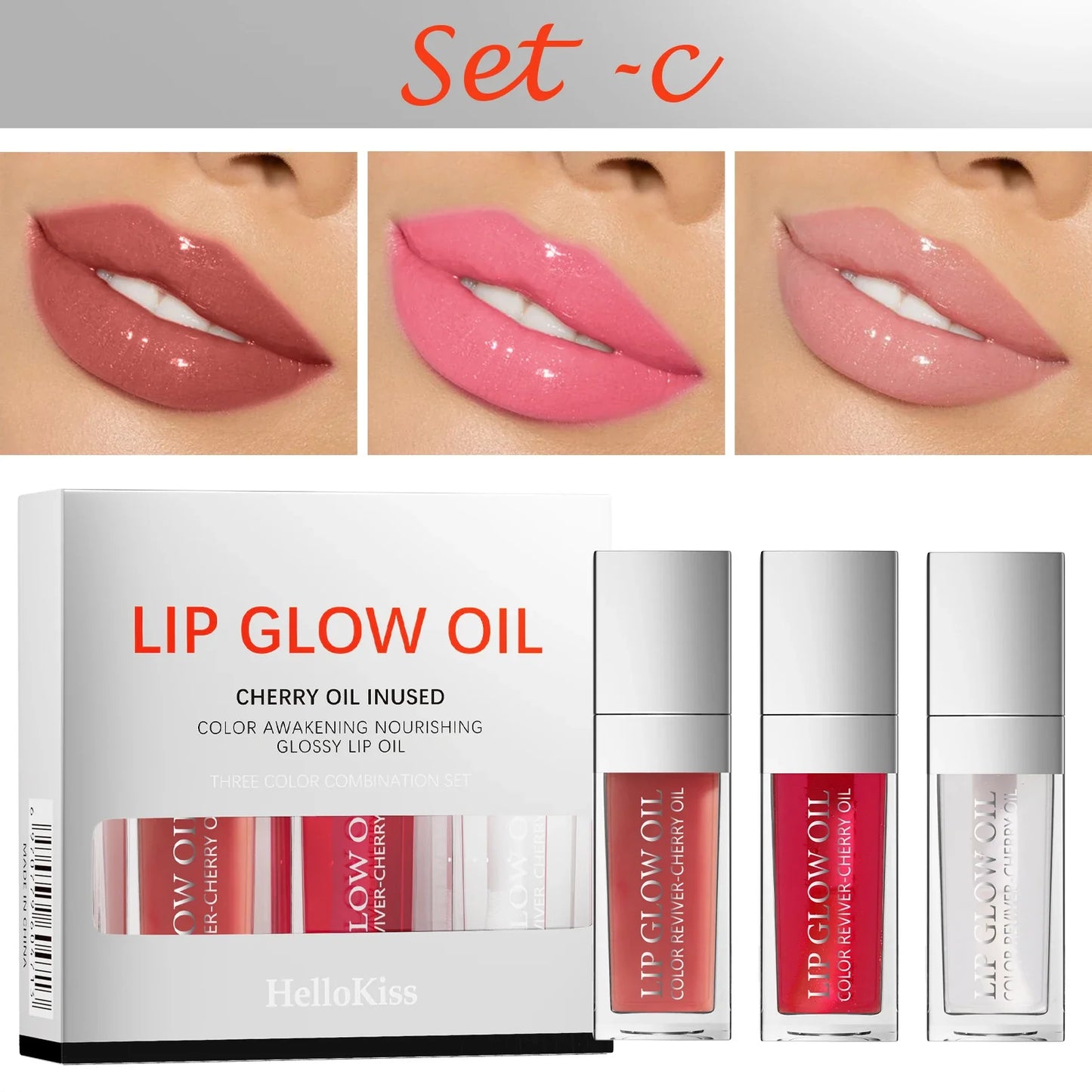 Crystal Jelly Lip Oil – Moisturizing & Plumping Tinted Lip Gloss for Sexy, Glossy Lips