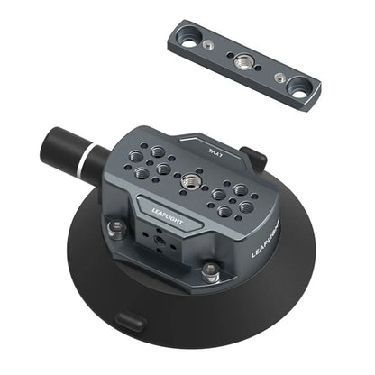 Hand Pump Suction Cup Camera Mount – 360° Adjustable Holder with NATO Clamp for GoPro, Insta360, DSLR & Action Cameras (1/4" & 3/8")