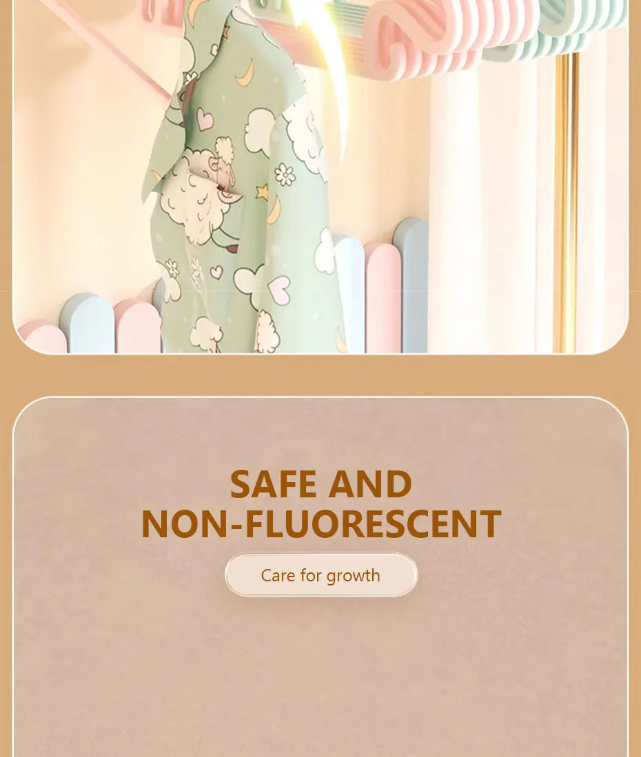 Baby Clothes Hangers – 10PCS Cute Kids Hanger Clips for Closet & Display