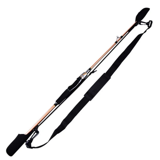 Adjustable Fishing Rod Storage Bag – Portable Shoulder Strap Carrier with Rod Belt Protector & Reel Fishing Accessory