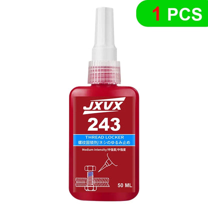 Threadlocker 243/271 Adhesive Sealant - Blue Medium-to-High Strength, Oil & Heat Resistant