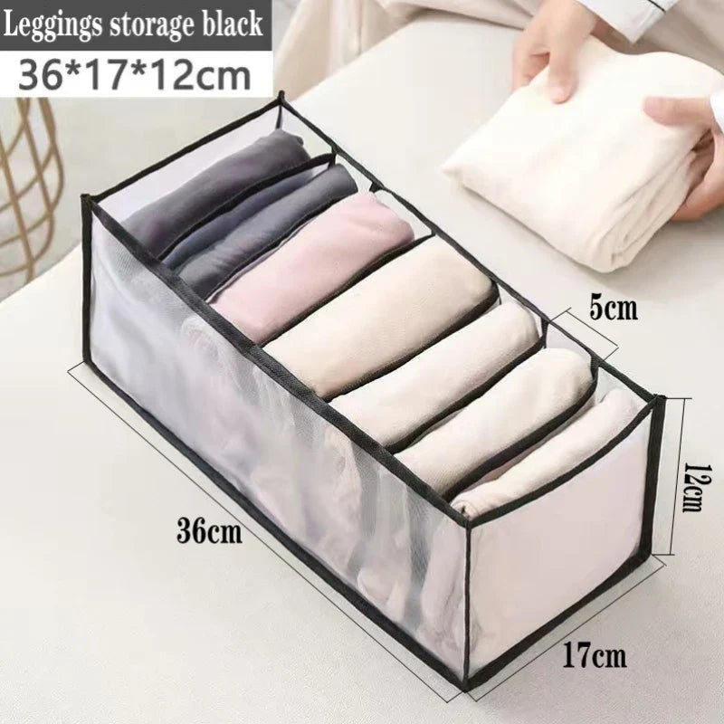 Organizer Storage Boxes for Panties & Socks – Wardrobe Divider for Pants, Underwear, Bras, Jeans & Clothes