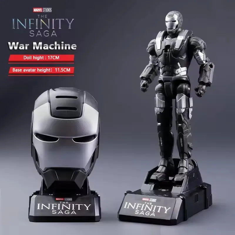 Marvel Iron Man Head Shaped Action Figure – Deformable Toy with Spider-Man Joints, Mobile Model Doll for Kids’ Educational Play