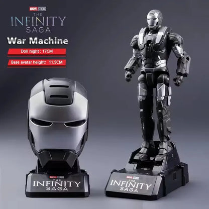 Marvel Iron Man Head Shaped Action Figure – Deformable Toy with Spider-Man Joints, Mobile Model Doll for Kids’ Educational Play