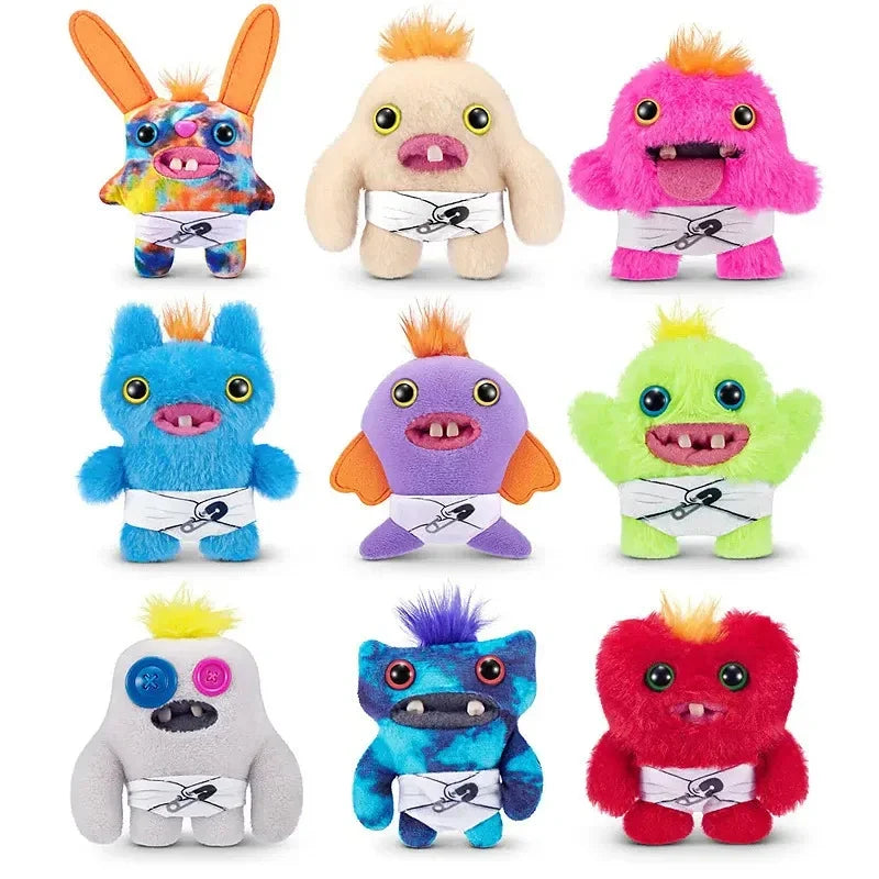 Fuggler Plush Baby Series Mr. Needles – Funny Ugly Monster Stuffed Doll, Munch Rabid Rabbit Wide-Eyed Weirdo Soft Toy 9cm