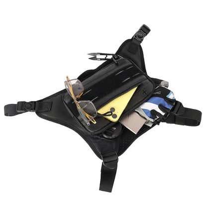 Sports Chest Bag – Lightweight Waterproof Running Vest with Pocket, Phone Holder & Large Capacity Tactical Front Pack