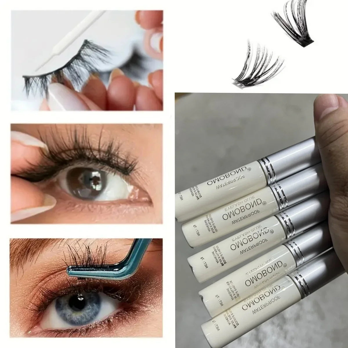 7g Waterproof Eyelash Glue Gel — Strong Hold for False, Individual & Cluster Lashes, Professional Salon & Home Use