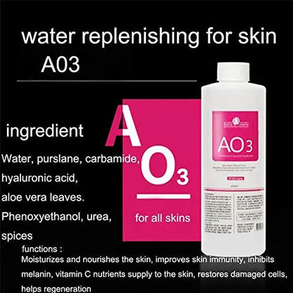 3pcs 1200ML Hydra Liquid Face Serum – Aqua Peel Solution AS1 SA2 AO3 for Beauty Machine & Deep Skin Cleaning