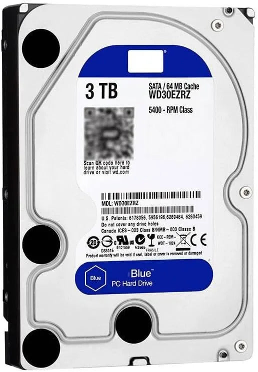 Western Digital WD Blue 4TB/6TB/3TB/2TB 3.5" SATA III Hard Drive – Desktop & Monitoring Storage Solution