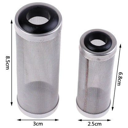 12/16mm Aquarium Inflow Inlet Filter – Stainless Steel Mesh Net Guard, Fish Tank Intake Strainer & Prefilter Cover
