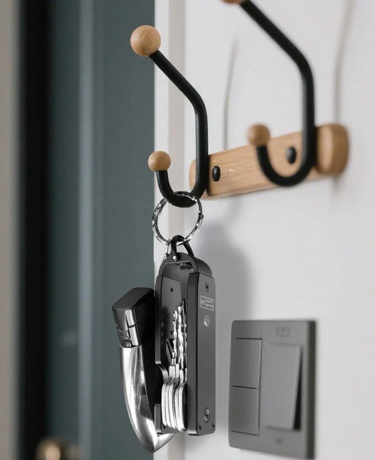 Key Organizer with Apple Find My — Built-In AirTag Holder, Holds 2–6 Keys, Car Keychain GPS Tracker (iOS Only)