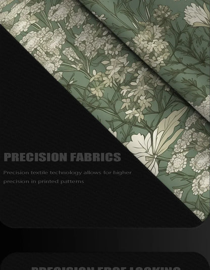 Green Vintage Flowers XL Gamer Mouse Pad – Large Non-Slip XXL Playmat for Home & Office Desk