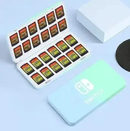 DATA FROG 24-in-1 Game Card Case – Hard Shell Storage Box for Nintendo Switch/Lite/OLED Accessories