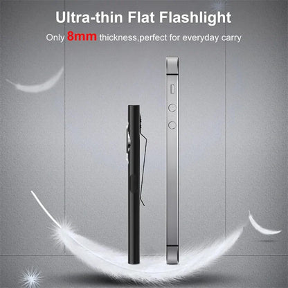 LED USB Rechargeable Keychain Flashlight – Mini COB Torch EDC Pocket Lantern with Magnet