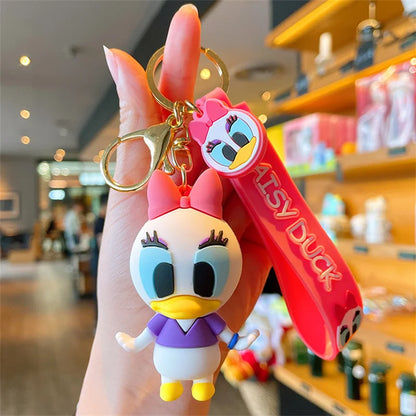 Anime Disney Cartoon Keychain – Gummed Girl, Mermaid & Princess Keyring, Cute Snow White & Alice Toy Gift