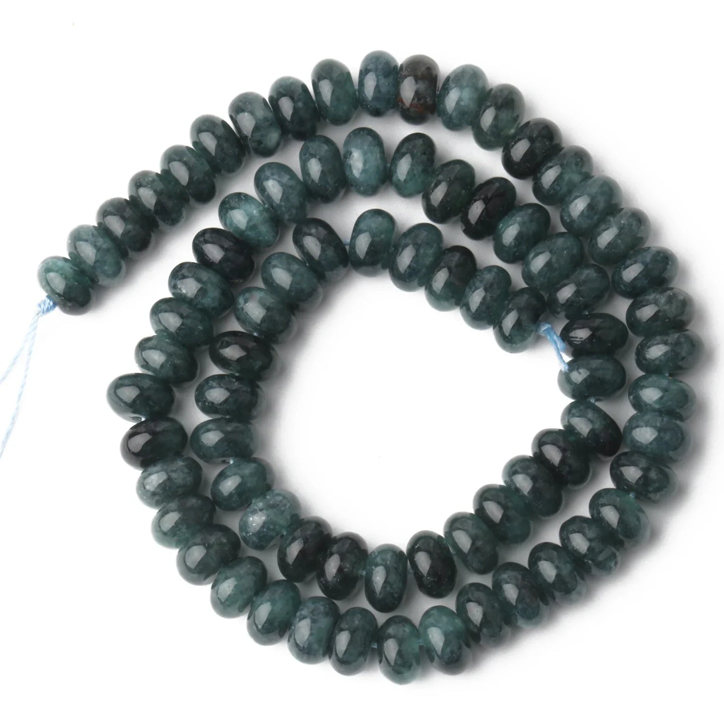 Natural Stone Rondelle Beads - 5x8mm Tourmaline, Citrine & Quartz Loose Beads for DIY Bracelets