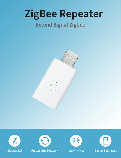 Tuya Smart ZigBee Signal Repeater - USB Signal Amplifier & Extender for Smart Life Gateway & Home Automation Devices