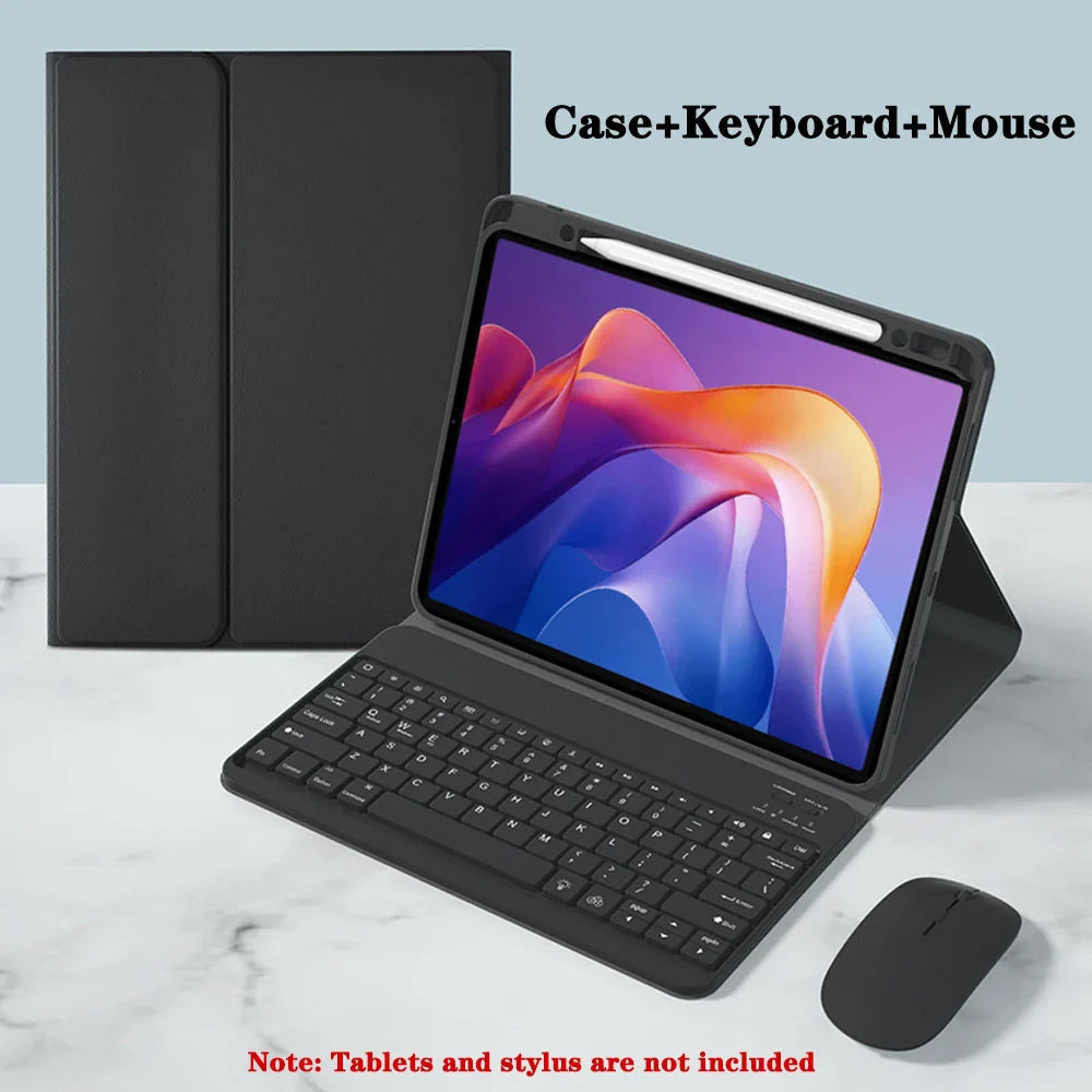Keyboard Case for Redmi Pad 2 11-inch 2025 — Bluetooth Tablet Case with Pencil Holder for Xiaomi Redmi Pad 2