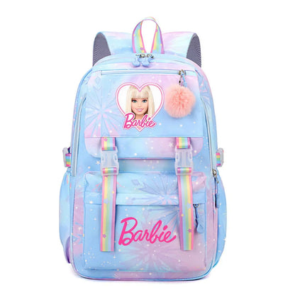 New Barbie Kids School Backpack – Canvas Travel & Laptop Bag for Boys, Girls, & Teenagers