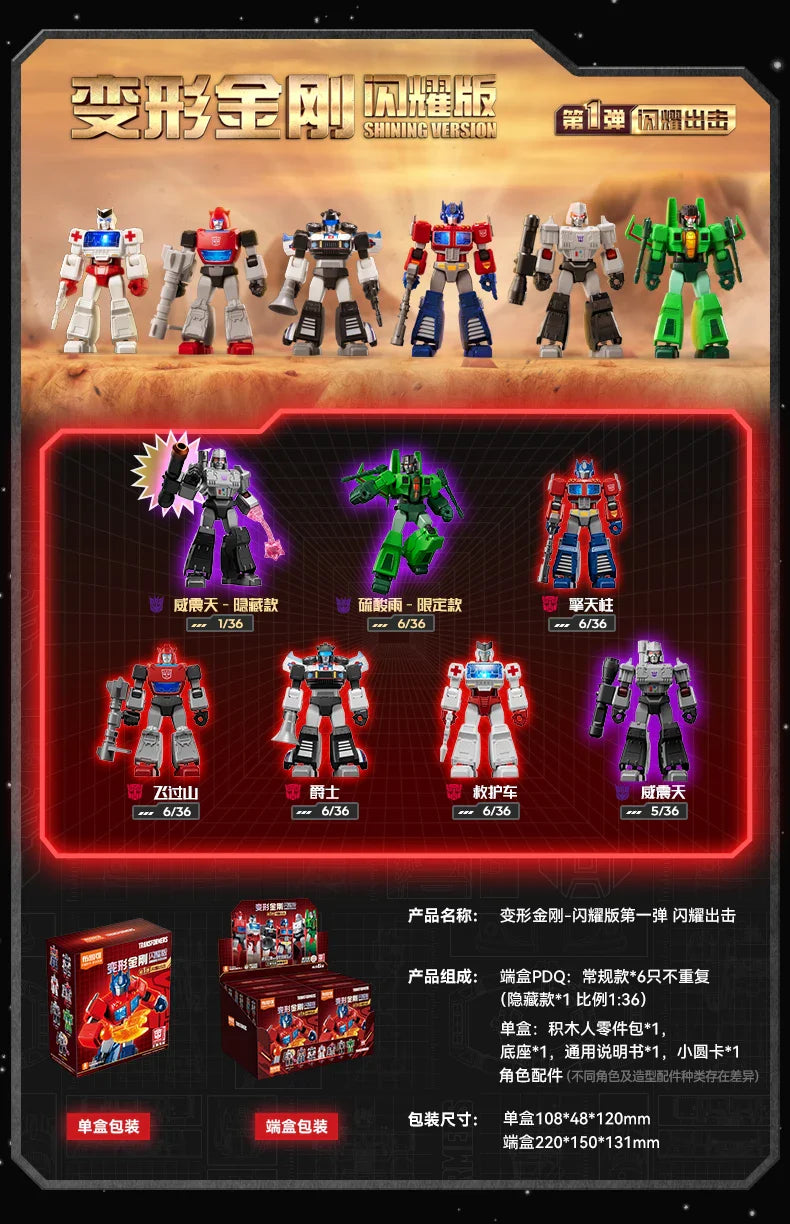 Original Blokees DIY Transformation Building Blocks – Optimus Prime, Megatron & Bumblebee Movable Figures Blind Box Kids Toy Collection