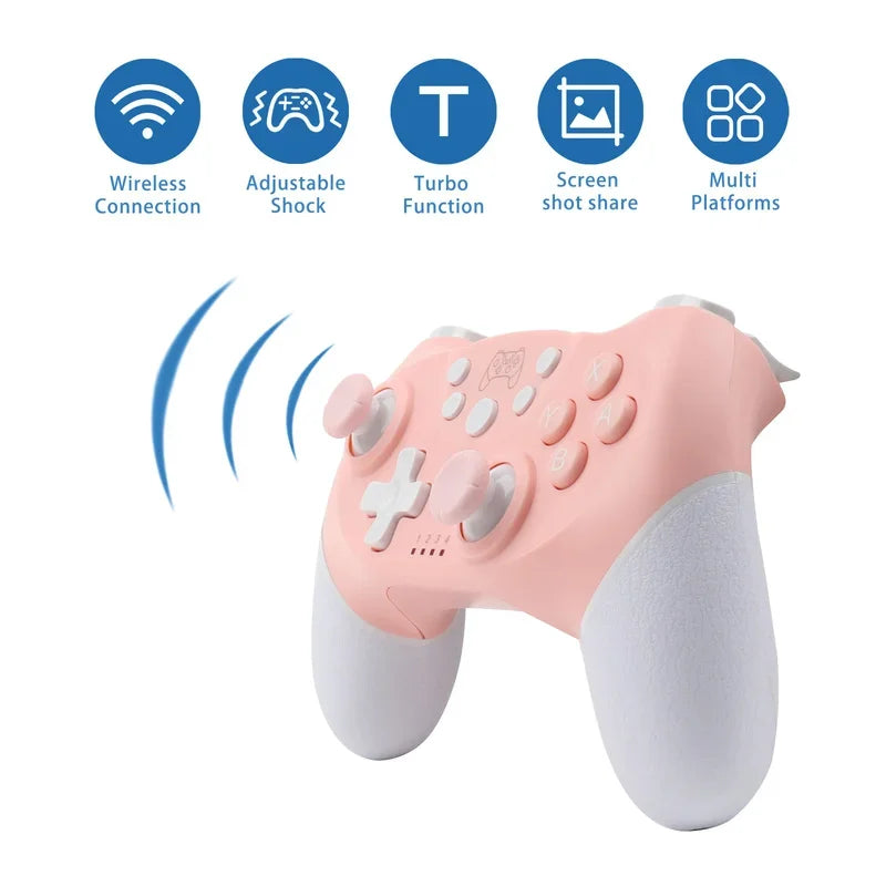 BT Wireless Game Controller for Switch Pro Lite OLED | Gamepad Joystick for PC Gaming | Programmable Wake-Up Function | Enhanced Gaming Experience
