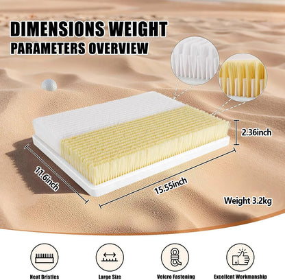 Golf Bunker Practice Mat – Dual Mode Sand Trap Trainer with Shallow & Deep Pit Simulation, Portable Golf Hitting Aid (15.5” x 11.6”)