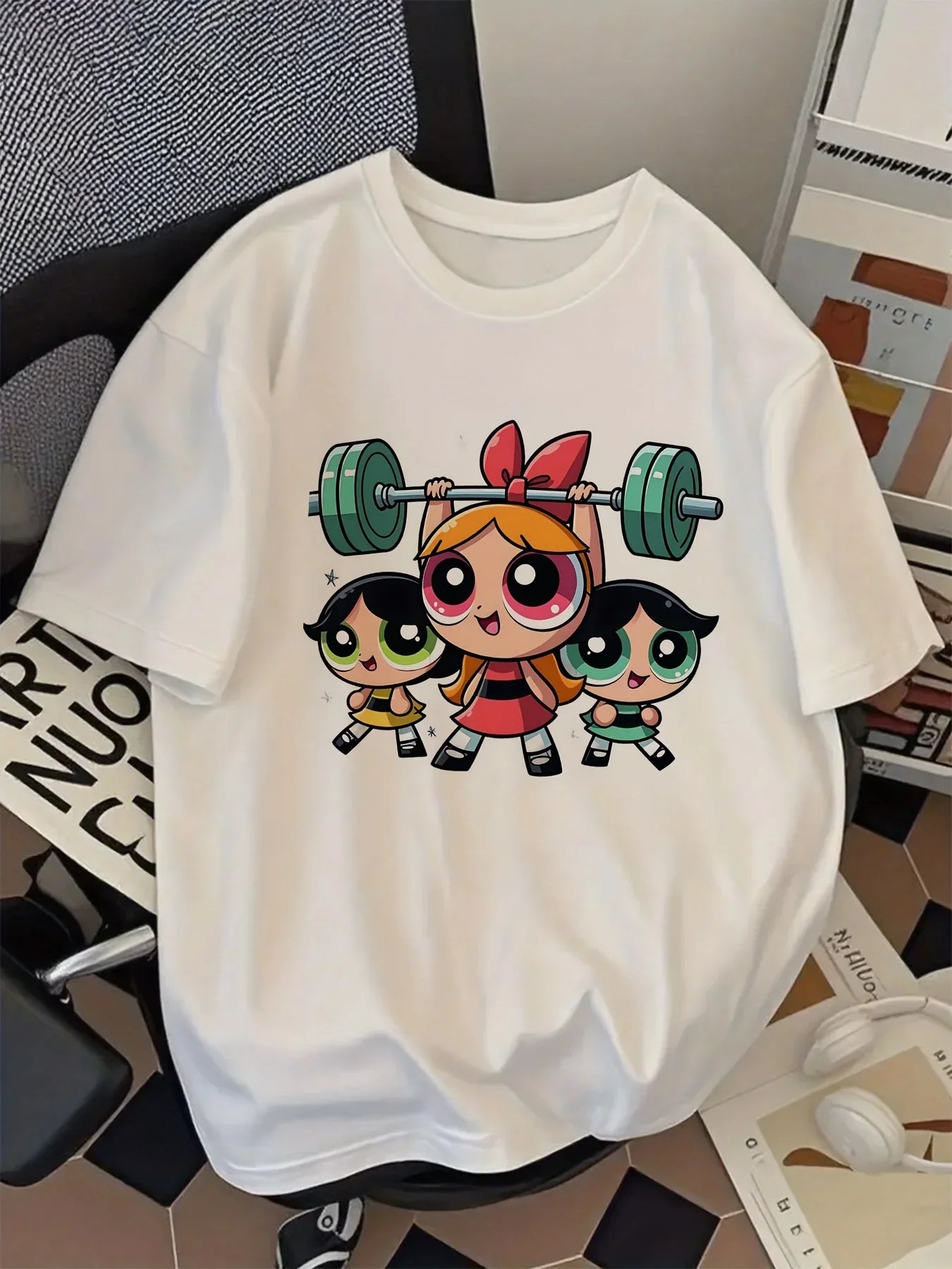 Harajuku Aesthetic Short Sleeve Blouse Tee – Casual Streetwear Top for Girls, Women’s Y2K Fashion Clothing