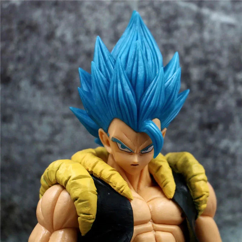 31CM Dragon Ball Z Super Saiyan Blue Gogeta Figure – DBZ Anime PVC Collectible Toy for Desktop Decor & Kids Gift