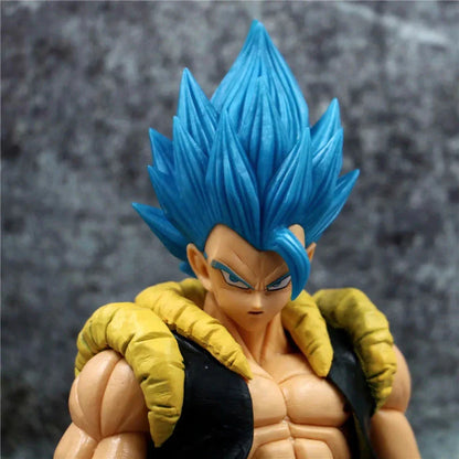 31CM Dragon Ball Z Super Saiyan Blue Gogeta Figure – DBZ Anime PVC Collectible Toy for Desktop Decor & Kids Gift