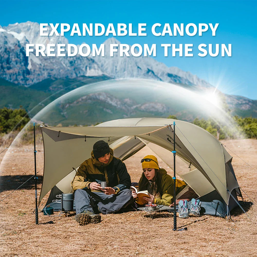 Naturehike Mongar UL Hiking Tent – 1-2 Person Ultralight Waterproof 15D Nylon Backpacking Tent