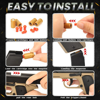 Safety Bullet Accessory Kit — Replaceable Durable Set for Toy Guns, Safe Play Set