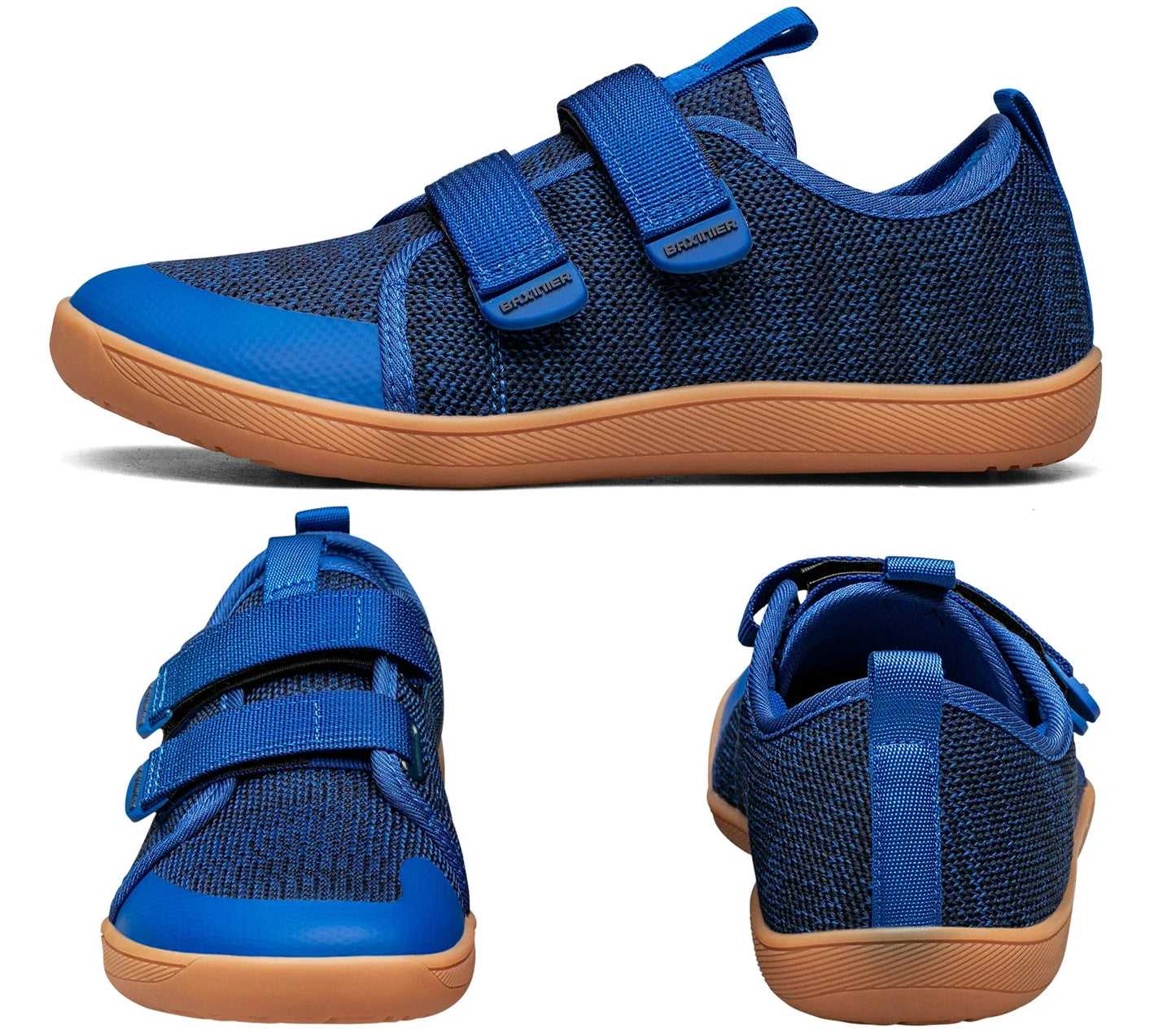 Kids Barefoot Sneakers – Breathable Wide Toe Knitted Mesh Shoes for Boys & Girls, Non-Slip Fashion Walking Cross Trainers