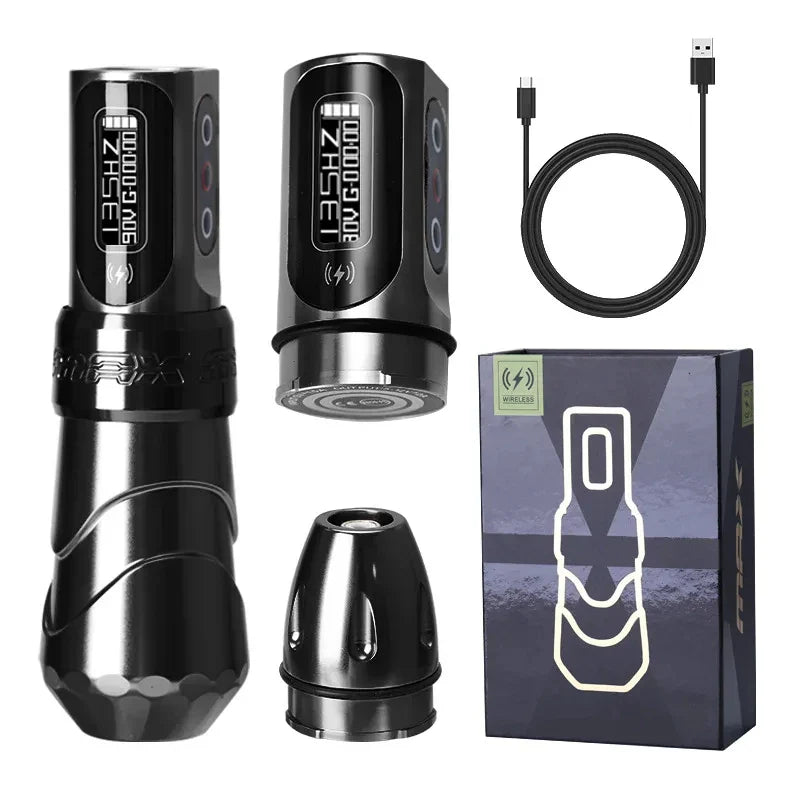 YILONG MAX Tattoo Machine Cartridge Pen – 2400mAh Coreless Motor Lithium Battery Pen Kit for Tattoo Artists