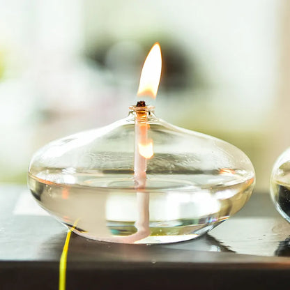 Transparent Glass Round Candle Holder: Elegant Table Decoration for Christmas, Valentine's Day, Wedding Dinners & More