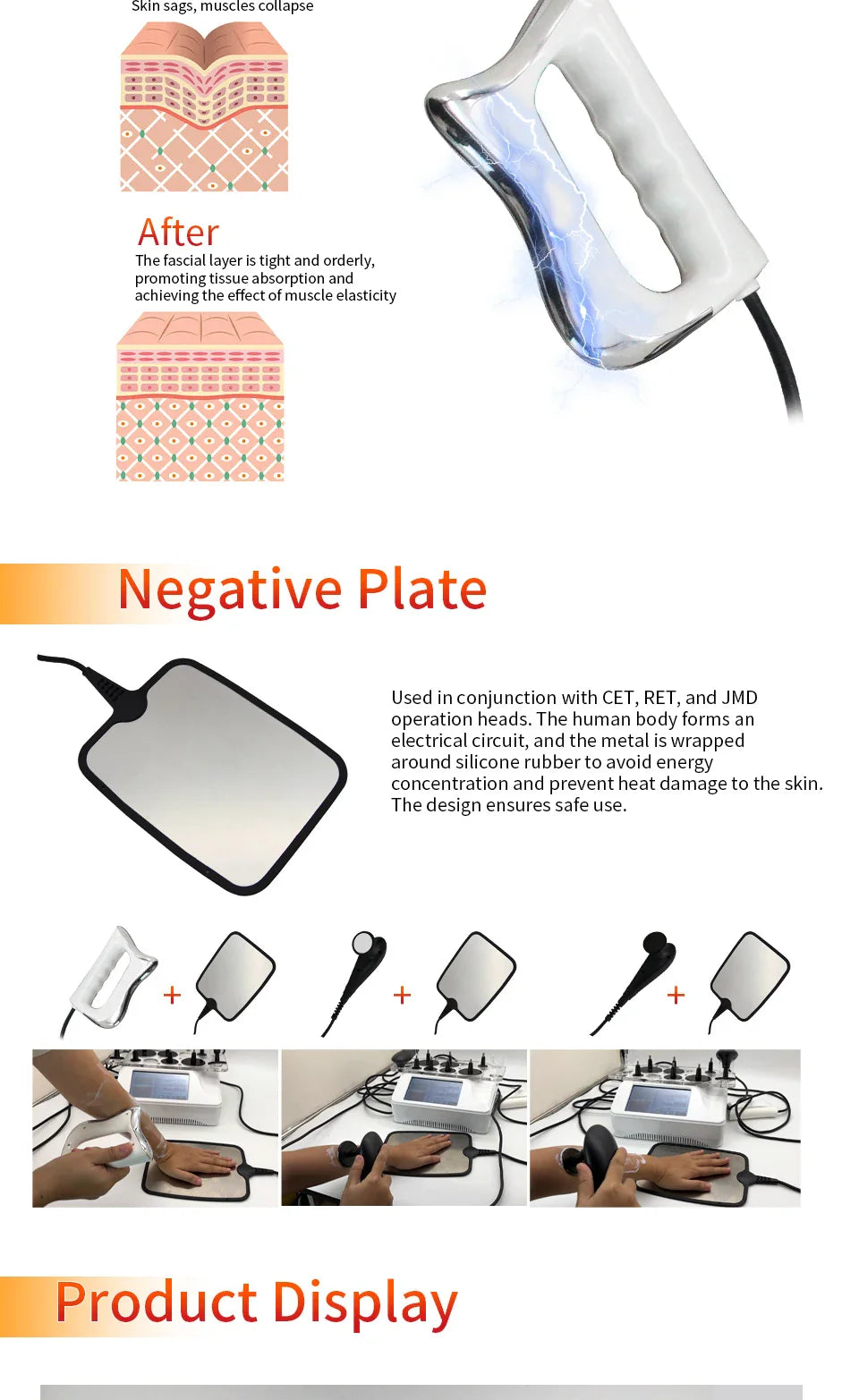 Portable INDIBA 448k RF Therapy Device | Deep Warm Physical Therapy for Pain Relief, Skin Firming & Weight Loss