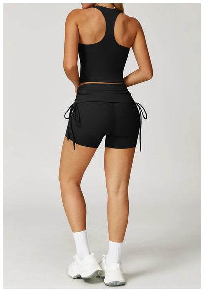 Women’s 2-Piece Tracksuit Yoga Set – High Waist Leggings & Sports Bra for Gym, Fitness & Athletic Wear