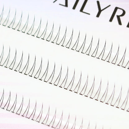 J Curl V-Shape Manga Under Eyelashes – Soft Black Bottom Lash Clusters for Natural Comic Eye Look