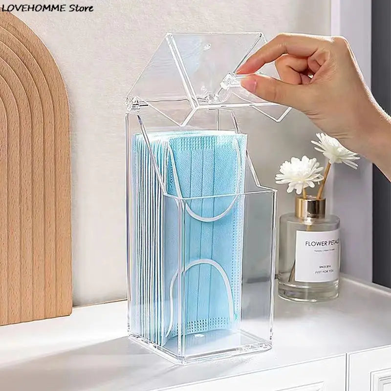 Mask & Wet Tissue Storage Box – Dustproof Baby Wipes Dispenser with Lid for Kitchen & Household